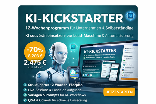 KI-KICKSTARTER 12 Wochen Programm